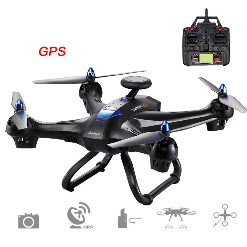 

2.4GHz 4 Channel 6 Axis GPS Hover Altitude Hold Remote Control Quadcopter Aircraft Helicopter Drone Kid Toys Gift Black