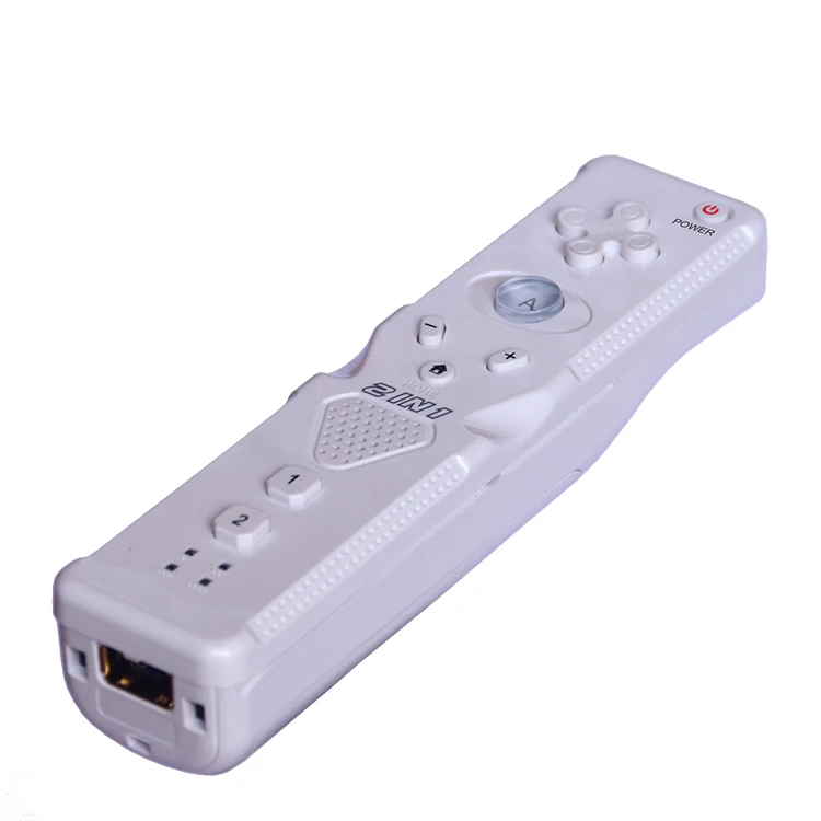 new 1pcs Built-in Motion Plus Remote Controller for Wii Gamepad With Silicone Case and Hand Strap for wii command