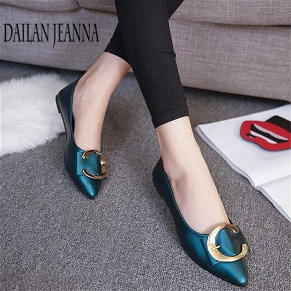 2018 Korean spring new pointed flat shoes women flat with