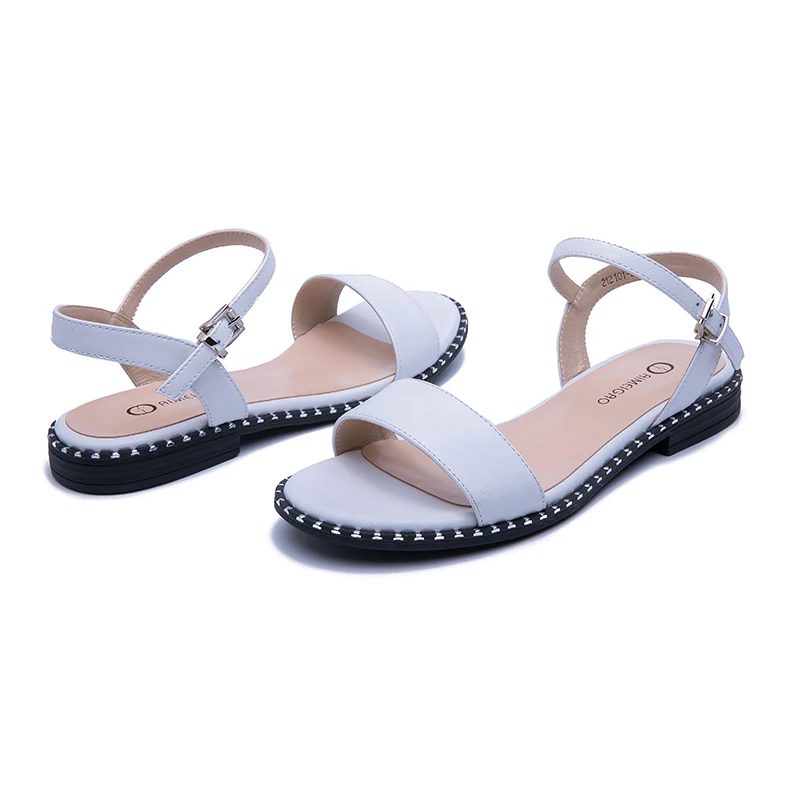 AIMEIGAO/Новинка года; летние сандалии; женские повседневные сандалии на плоской подошве; удобные сандалии для женщин; женская обувь; большие размеры