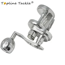 TopLine Tackle Trolling Reel Aluminum CNC Machined 100-300Series Fishing Reel Right Hand Max Drag 25-30kg Jigging Reel