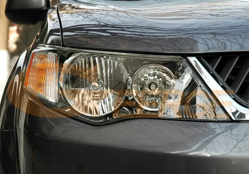 Для Mitsubishi Outlander 2007 2008 2009 галогенные фары отличное Ультра яркое освещение smd комплект светодиодов «глаза ангела» DRL