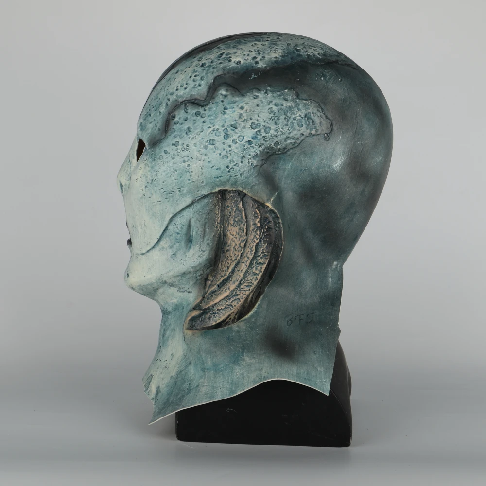 abe sapien Mask Anung Un Rama Hellboy Cosplay B.P.R.D. Helmet Fish Face Masks Funny Halloween Party Props (6)