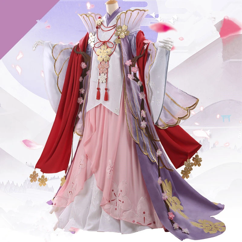 Предпродажная игра косплей Onmyoji Ying Huayao SR вишня Косплей Костюм японское кимоно женская одежда платье