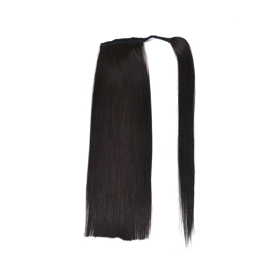 ALI BEAUTY 100 г 120 г человеческие волосы хвосты на заколке в наращивание волос Remy бразильские Натуральные Прямые волосы 2" обернуть вокруг конского хвоста