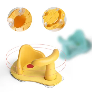 

New Baby Tub Seat and Comfortable Anti Slip Bathtub Pad Infant Toddler Care Bathing Toys children Bath Seat Product