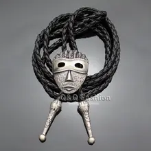 Ацтекский античный мексиканский Таско лицо дреды маска воина Галстук боло бола Галстуки бабочка для мужчин Gravata Borboleta