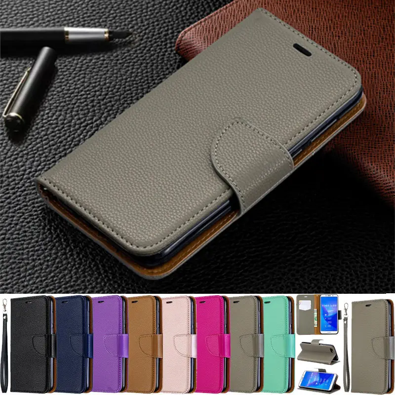 

Luxury Flip PU Leather Wallet Cover For Huawei Y6 2019 Case Card Slot Stand Phone Magnetic Case For huawei Y6 2019 Case Fundas