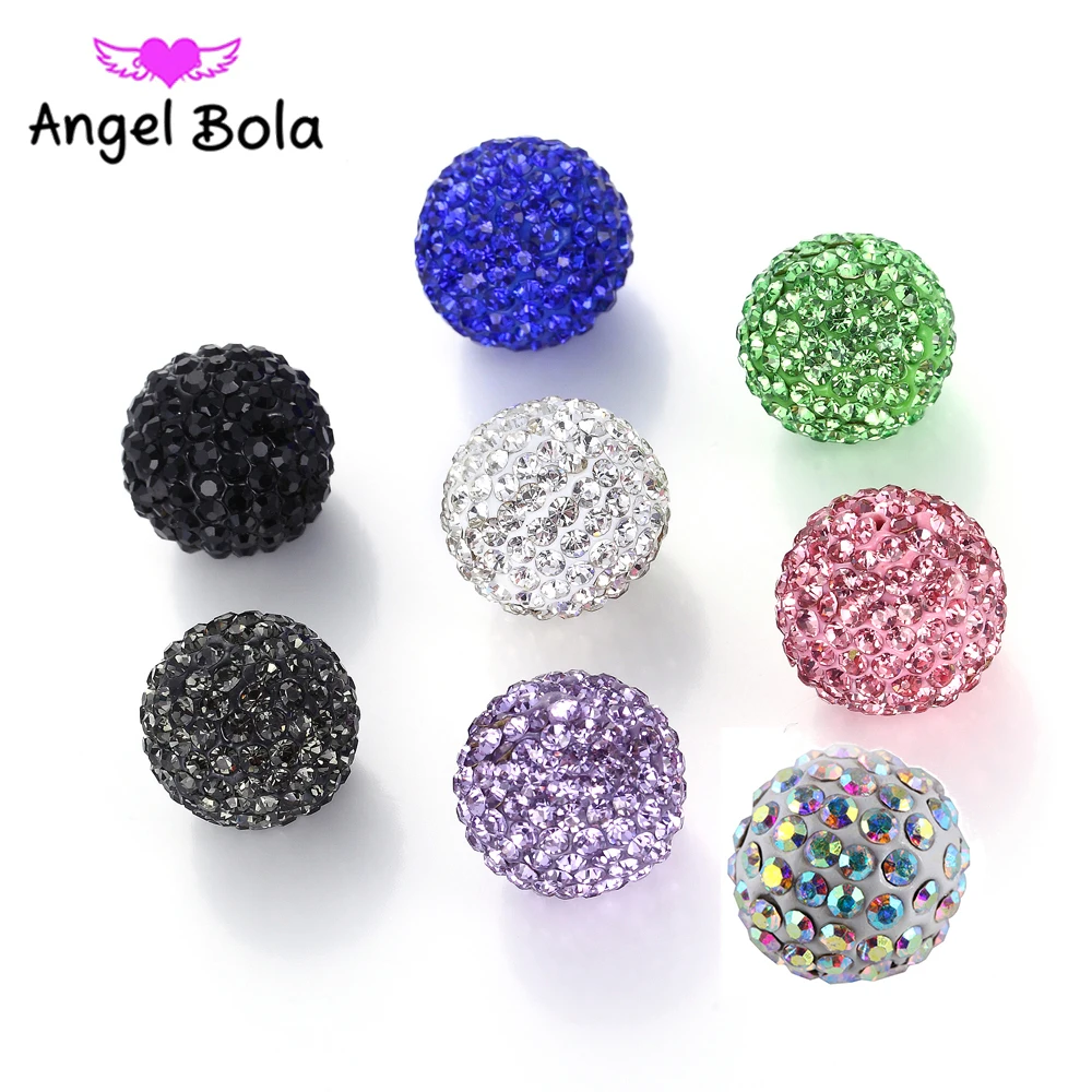 16 мм, 8 цветов, стразы, Хрустальный колокольчик, ангел, шар для клетки, подвеска, ожерелье, бола, хрустальные украшения
