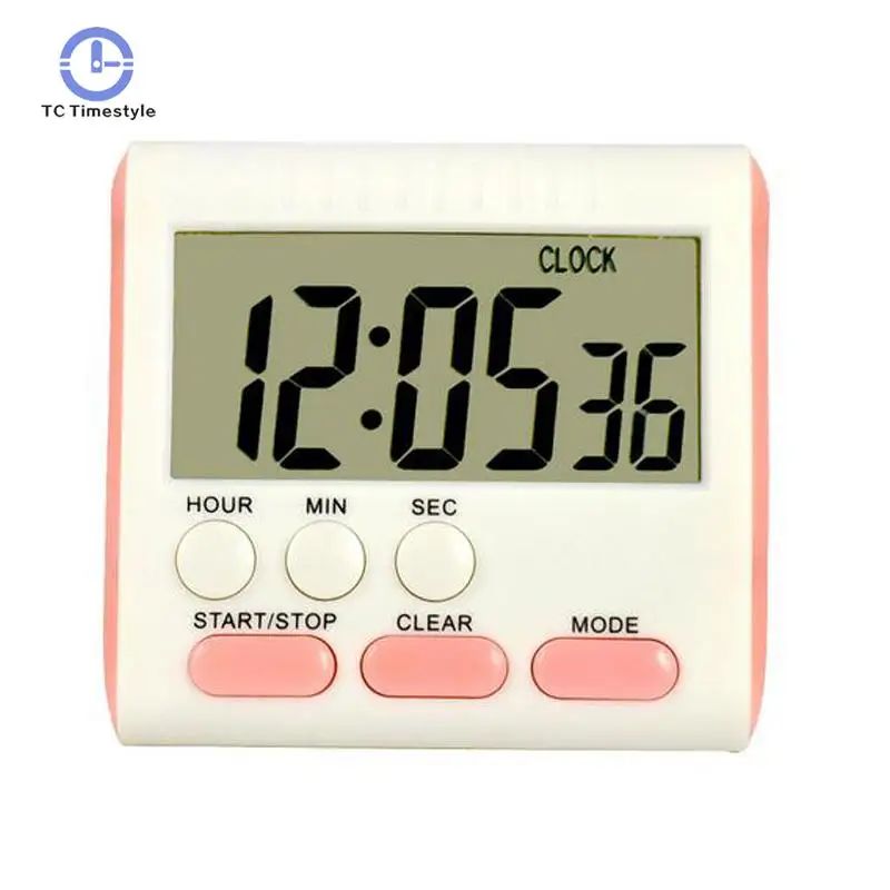 

Multi-function Cooking Timer Refrigerator Alarm Clock Magnet Electronic Clock Stopwatch Large LCD Screen Digital Timer Kitchen