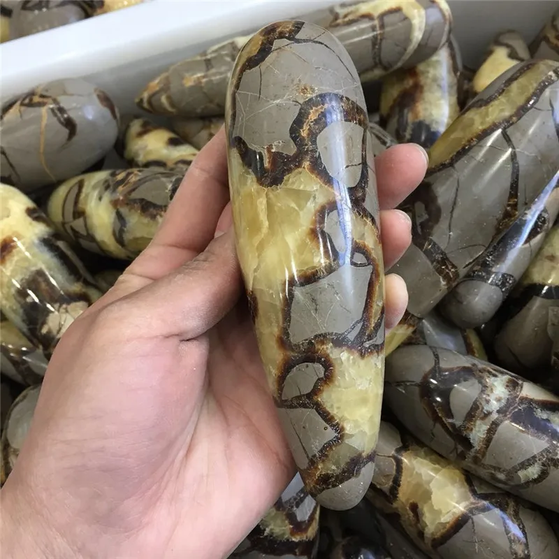 Прямая поставка, натуральный септарий, Хрустальная палочка, медитация, рейки, исцеление, септариевый дракон, кристалл, драгоценный камень, палочка для продажи