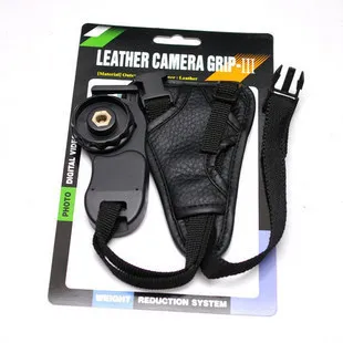 

camera Black small/large triangle Leather E2 Circular base Soft Wrist Hand strap for Canon Nikon SLR/DSLR