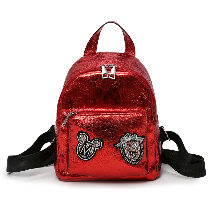 

Women's Backpacks High Quality PU Leather Fashion Female Backpack College Preppy School Bags For Teenage Girls Schoolbag Mochila