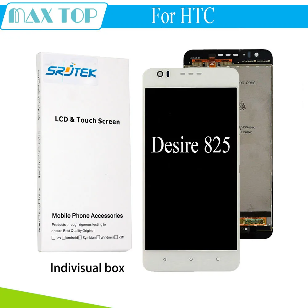 

For HTC Desire 825 LCD Display With Touch Screen Digitizer + Tools Assembly Original Replacement Parts