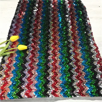 

Graceful colorful sequins design French tulle net lace fabric for shinning party dress JNZ280(5yards/lot)