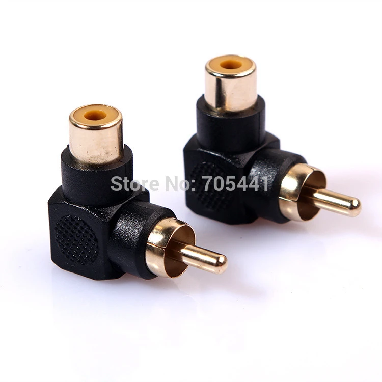 Cable Length: Angle, Color: 50pcs Computer Cables RCA Male to Female M/F Connector Adapter Audio AV Plug 90 Right-Angle Yoton Cable Length: Angle, Color: 50pcs Computer Cables RCA Male to Female M/F Connector Adapter Audio AV Plug 90 Right-Angle Yoton