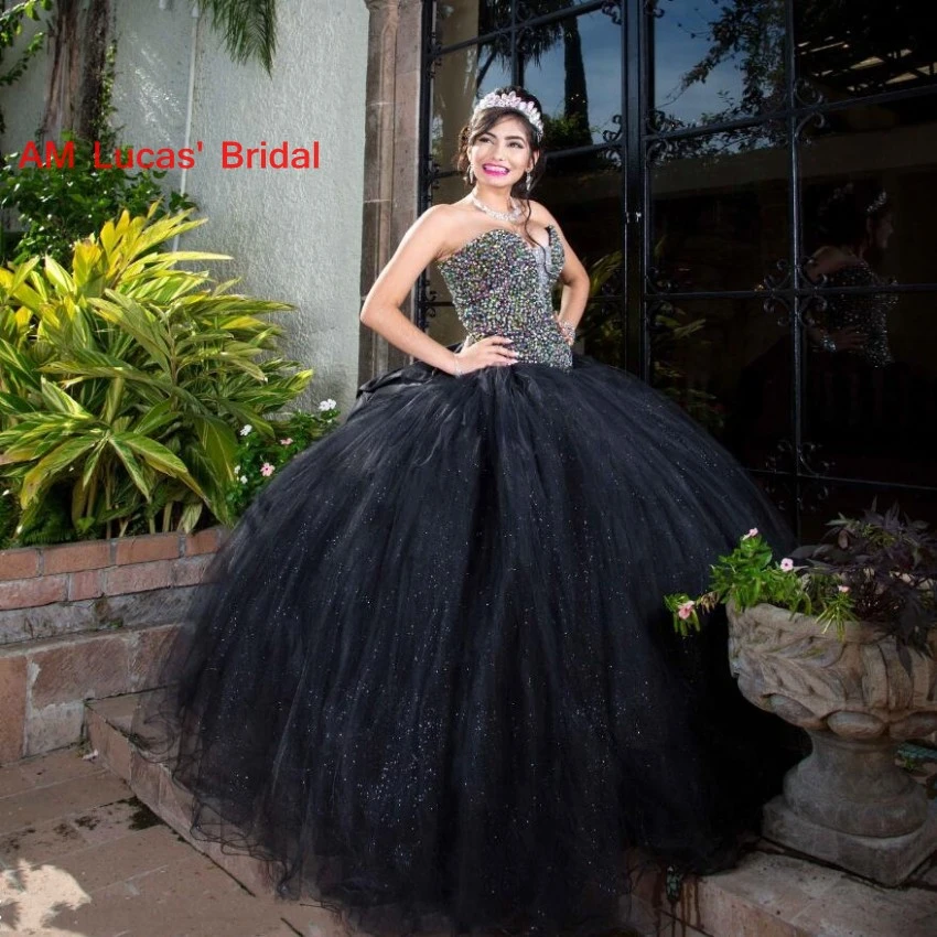 Bola vestido Quinceañera vestidos 16 años princesa vestidos para 15 años Fotos reales perlas de cuentas|Vestidos de AliExpress