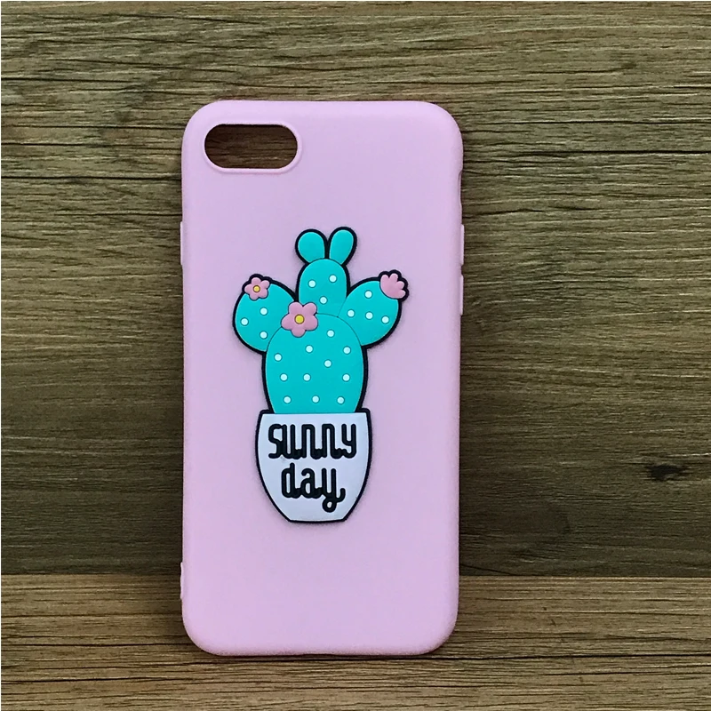 3D Cactus Cartoon 5.5'' Fitted Cases for Xiaomi Redmi Note 5A Dirt-resistant Matte Tpu Coves Mobile Phone Bags | Мобильные