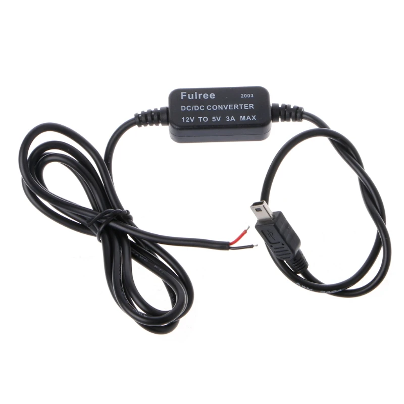 

NEW Car Charger Mini USB/Micro USB Output 12V to 5V 3A Power Supply Converter For PDA DVR Camcorder