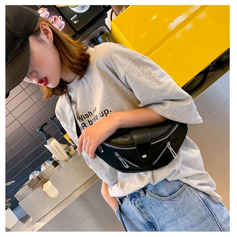 

waistbag women heuptas leer money belt for travel black banane sacoche beltbag purse chest fanny pack bag women bolsa cintura