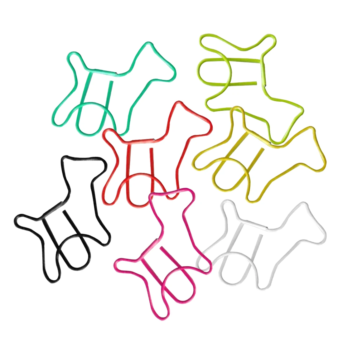 

3 x Metal Paper Clips 24 Pieces in PVC Box Dog