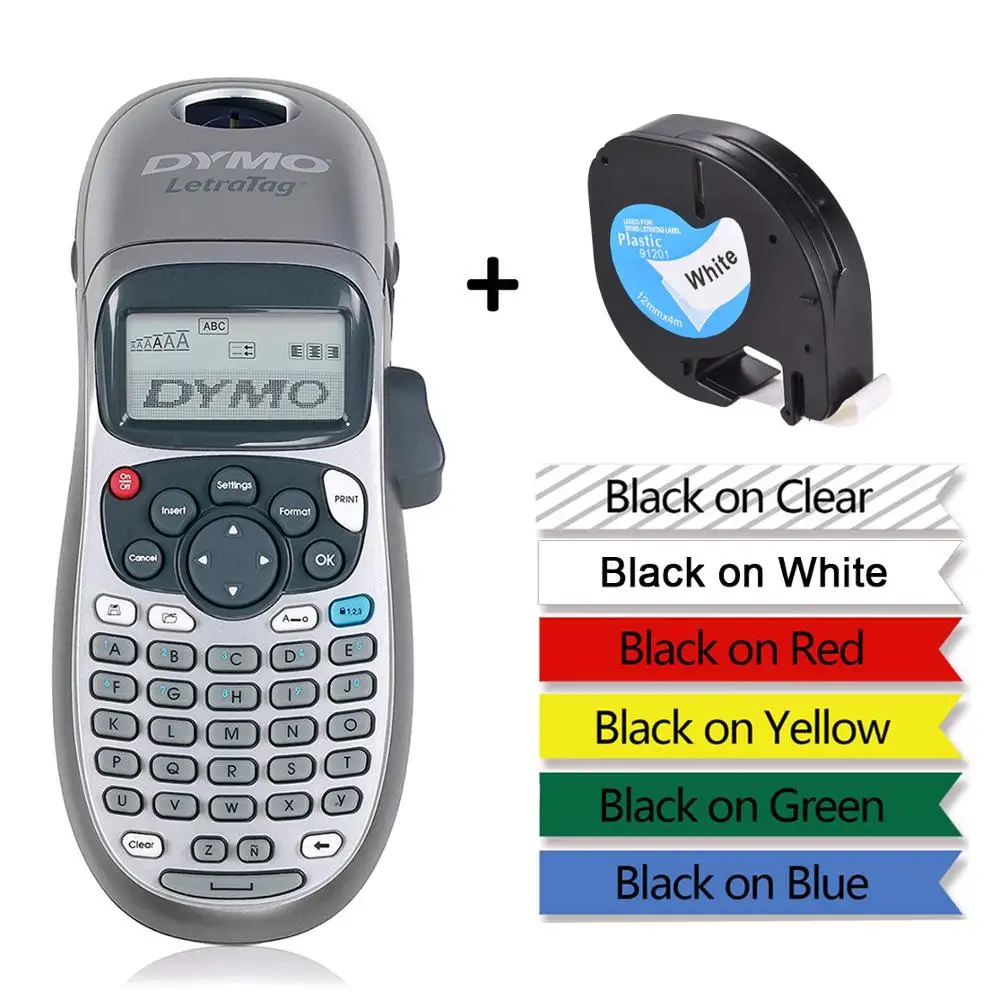 

Original Dymo LetraTag LT-100H label printers Handheld label maker for LT 12267 91201 91202 91203 91204 91205 LT 18769 18771