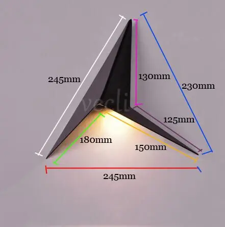 Креативный треугольный настенный светильник светодиодный настенный светильник прикроватный для спальни гостиная проходной фон с лестницей светильник ing бра настенный светильник светодиодный светильник