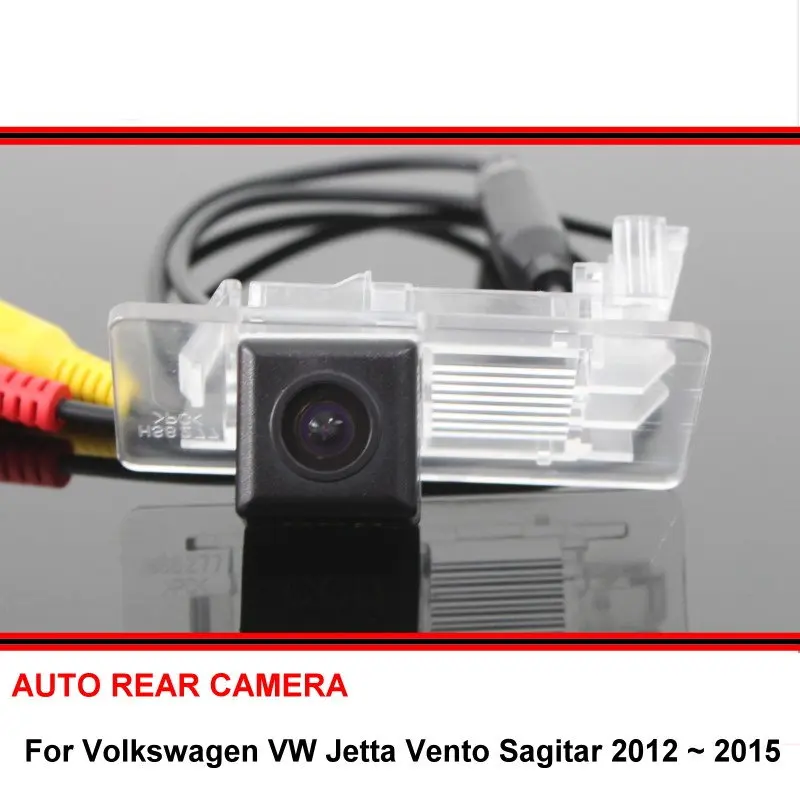 

For Volkswagen VW Jetta Vento Sagitar 12~15 Car Reverse Backup HD Waterproof CCD Rearview Parking Rear View Camera Night Vision