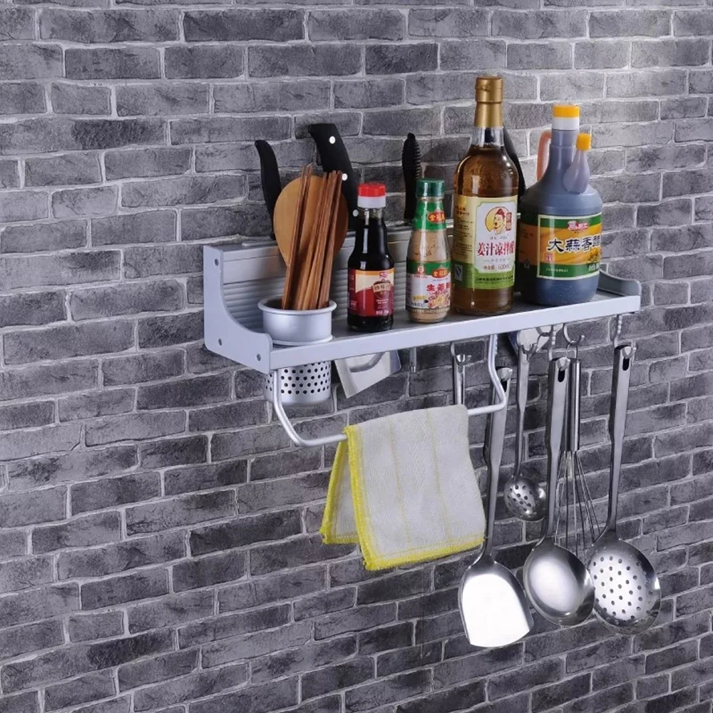 Многофункциональный кухонный стеллаж для хранения Fastnes Wall mount Bar Suprimentos Estante cocina ORR