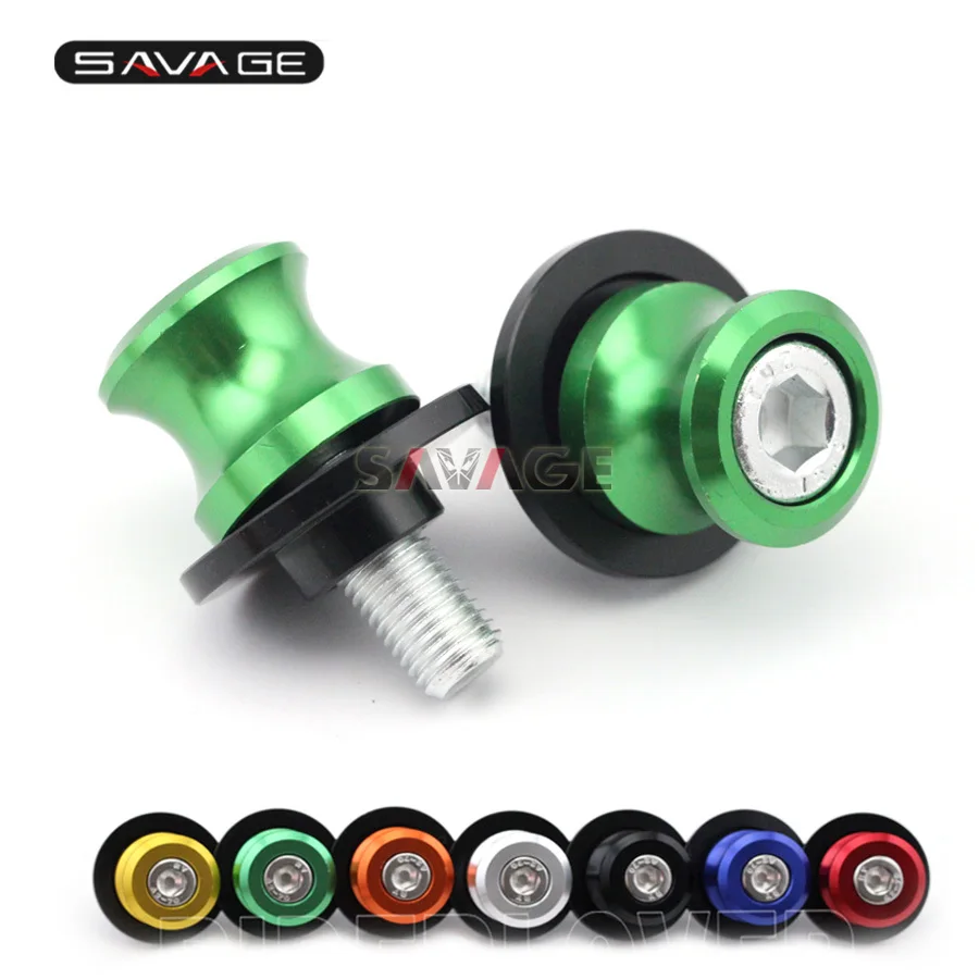 

For KAWASAKI EX250R NINJA 400/650/650R NINJA650 NINJA400 Motorcycle CNC Aluminum Swingarm Spools Slider Stand Screws M10