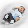 NPk 56cm silicona reborn baby boy muñeca juguete como real completo silicona cuerpo recién nacido bebés muñeca bebés reborn bonecas impermeable Baño ► Foto 2/6