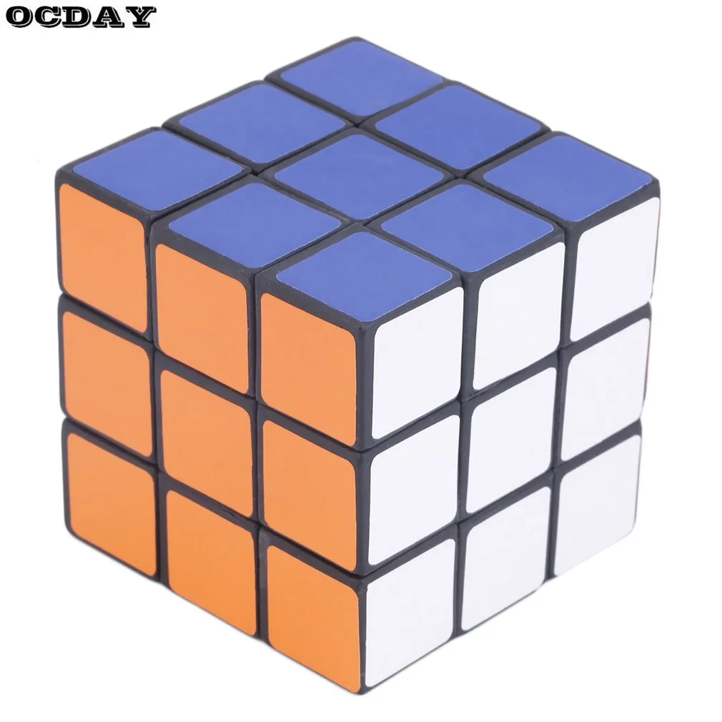Горячая 53 мм Классический Магический кубик 3х3х3, ПВХ Стикеры блок Скорость Профессиональный разноцветный волшебный куб, обучающая и образовательная головоломка, куб, игрушка
