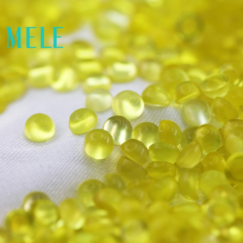 Natural golden yellow prehnite stone,4x4mm 0.35ct loose stone DIY stone matching Designer matching round for women