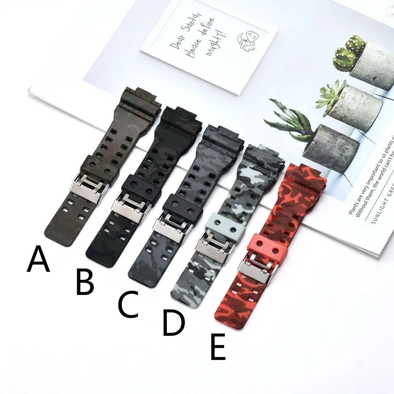 Silicone Sport Watch Wrist Band Strap for G-Shock GA-110-100-100-120-GD120 Wristwatch Belt  Replacement Strap Smart Watch Rubber