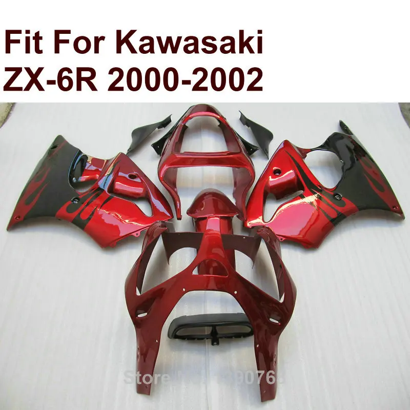 Комплект обтекателей для Kawasaki ZX6R 100% 2000 2001 Ninja ZX 6R 2002 00 01 02 XR46 | Автомобили и