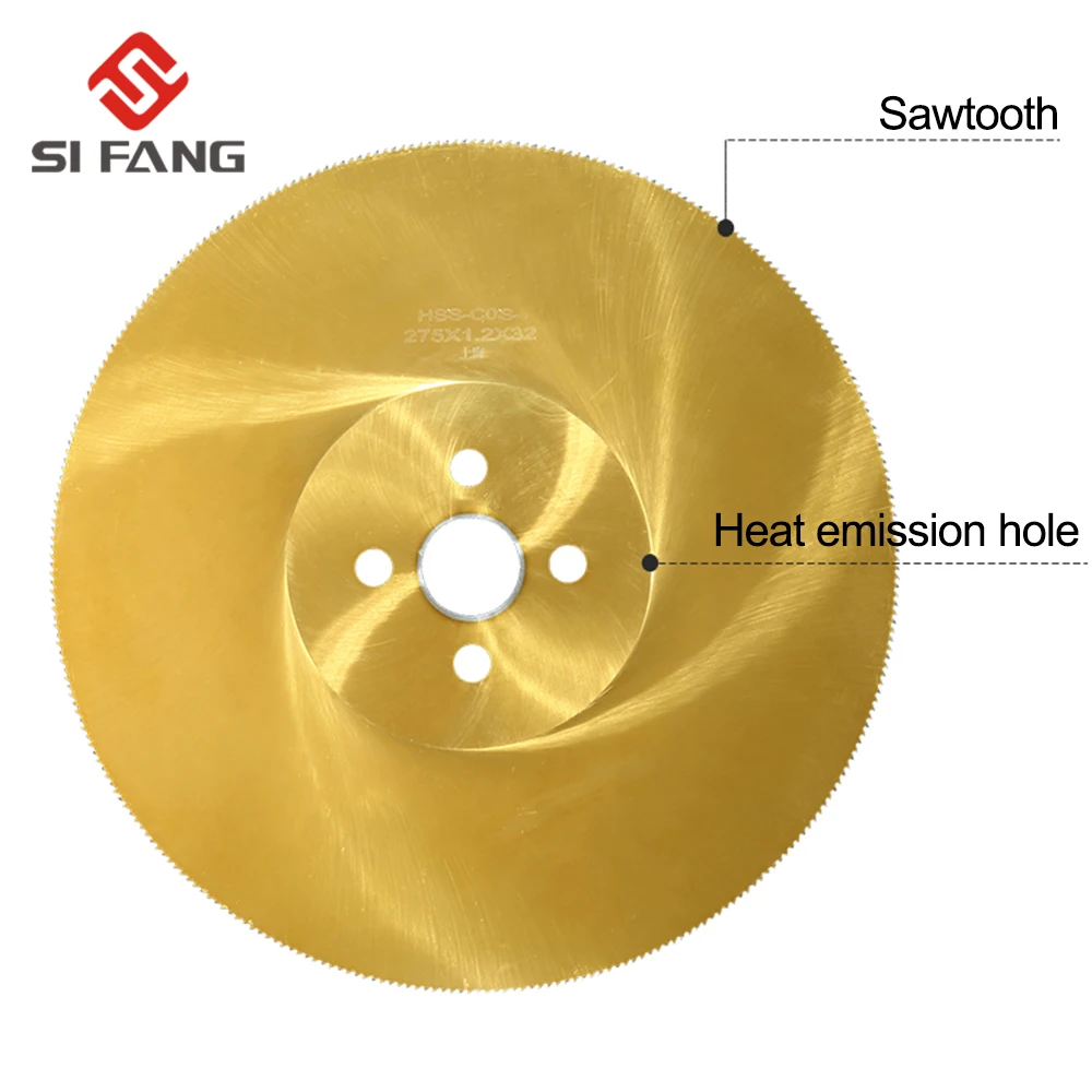 HSS M2 циркулярная пила 1" режущий диск для металлической меди из железа из нержавеющей стали трубы Bar250* 1,6*32 мм желтый 1 шт