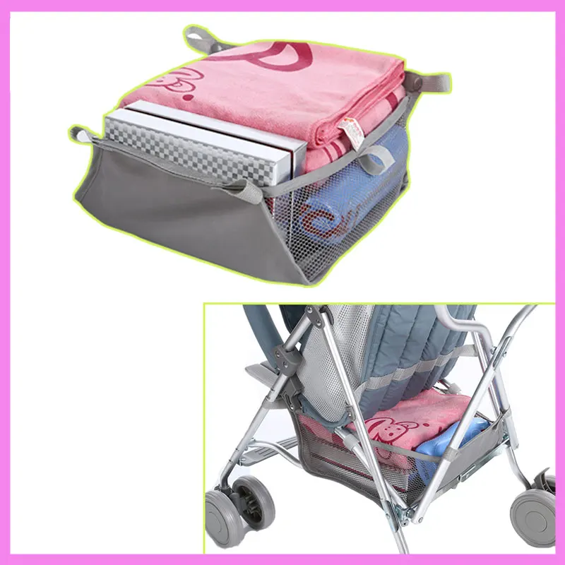 Baby Stroller Umbrella Cart Bottom Basket Storage Bag