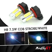 Modifygt 2Pcs Driving Car LED COB H8 H11 strobe H4 H7 9006 9005 HB4 HB3 H10 car accessories DRL signal brake Fog light Lamp auto Modifygt 2Pcs Driving Car LED COB H8 H11 strobe H4 H7 9006 9005 HB4 HB3 H10 car accessories DRL signal brake Fog light Lamp auto