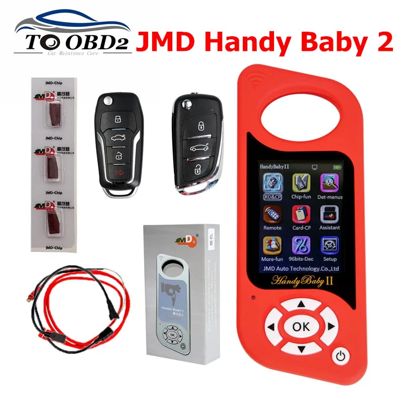 

Newest JMD Handy Baby II 2 Key Programmer New Generation Hand-held Car Key Copy Auto Key Tool 4D/46/48 Chips English/Spanish