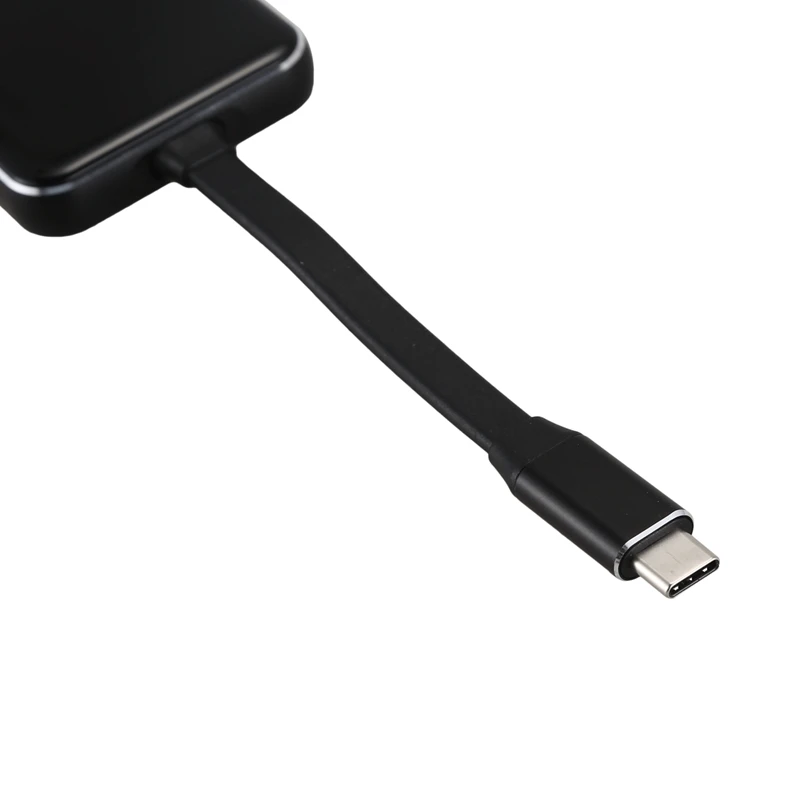 5 в 1 стекло зеркало тип-c концентратор USB C адаптер с Hdmi, PD зарядный порт, 3 USB 3,0 порта, совместимый для Macbook Pro