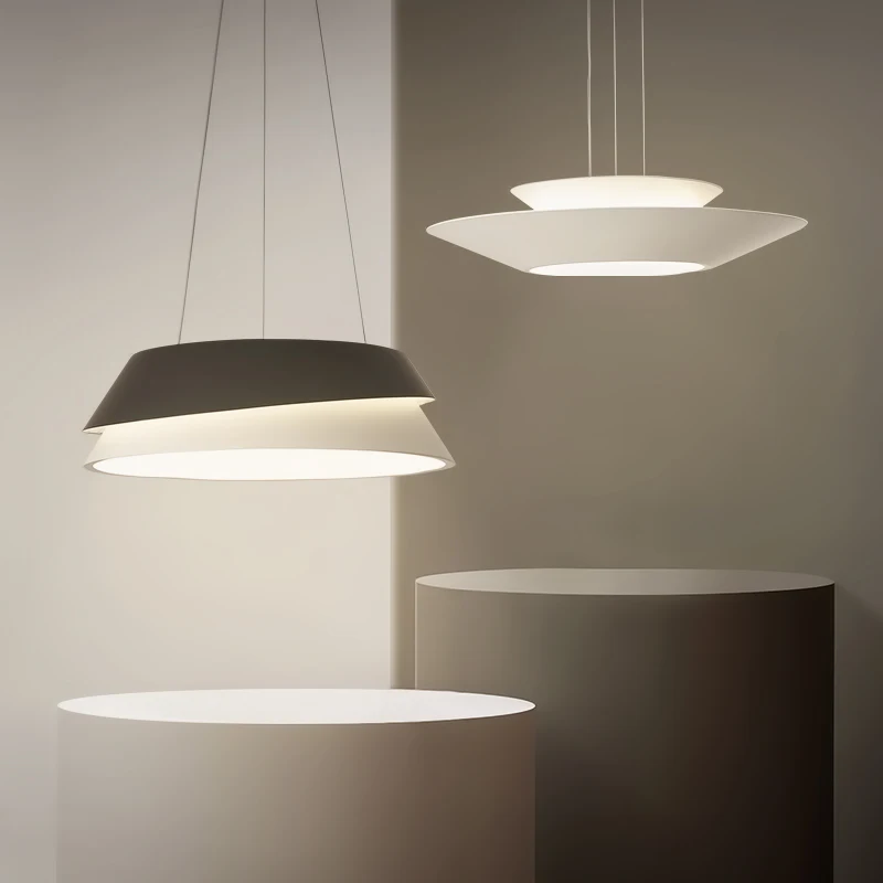 

White and Black Minimalist Modern Led Pendant Lights For Living Room Dining room Kitchen Room Surface Mounted Pendant Lamp