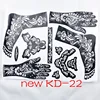 1pc new KD22 Tattoo Template hands/feet henna tattoo stencils for airbrushing professional mehndi new Body Painting Kit supplies ► Photo 1/6