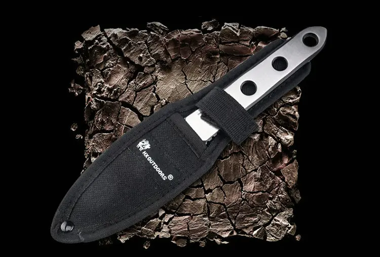 HX нож для дайвинга на открытом воздухе, нож для выживания рыбы, прямые охотничьи ножи, карманные джунгли, с нейлоновой оболочкой