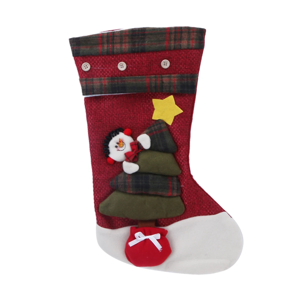 Рождественские чулки; носки Санта-Клауса; подарок для детей; сумка для конфет; Рождественское украшение для дома; украшения для рождественской елки