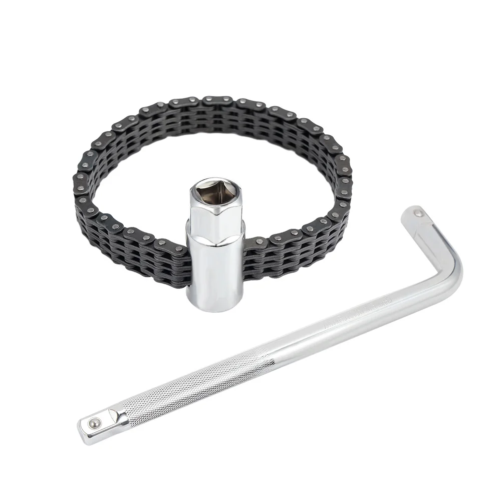 

44-section Key Chain Type Oil Filter Wrench with 1/2 inch with 17mm Deep Socket for Most Cars And Light Trucks Separate Fast
