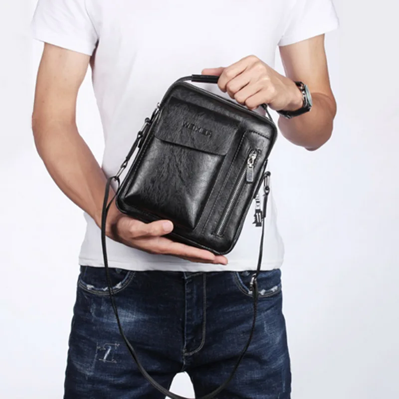 Men Tote Bags Fashion Vintage Leather Messenger Bag Male Cross Body Shoulder Business Handbags For Men