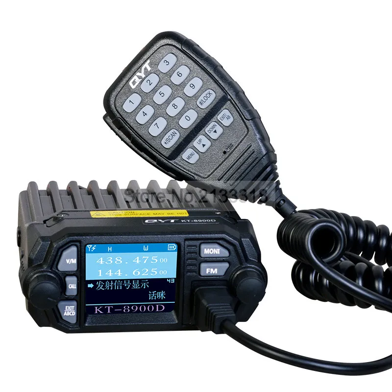 

QYT KT-8900D 25W Vehicle Mounted Walkie Talkie Upgrade KT-8900 Mini Mobile Radio With Large LCD QYT KT8900D Dual Band