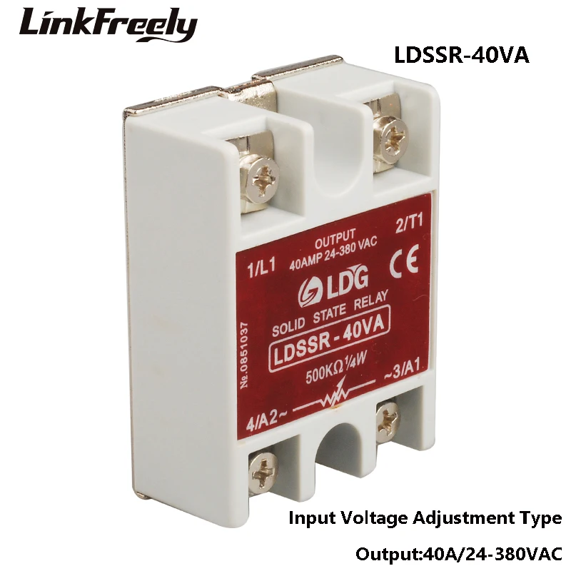 

SSR-40VA 10pcs Solid State Relay 24V 40A Output 24-280VAC Input:110V 230V 400V AC SSR Voltage Relay Board SSR 40VA 25VA 10VA