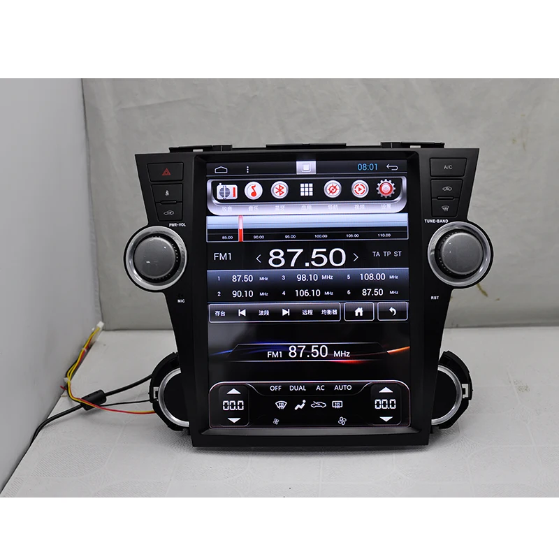 Clearance Aoluoya RAM 2GB  Android 6.0 CAR DVD PLAYER For Toyota Highlander 2009-2012 2013 2014 Radio GPS navigation multimedia WIFI 3G 3