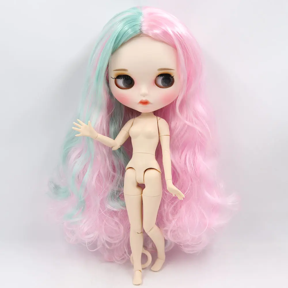 ICY Nude Blyth кукла для No. BL1017/4006 розовый цвет смесь мятных волос резные губы матовое лицо с бровей индивидуальные лица шарнир тела 1/6bjd